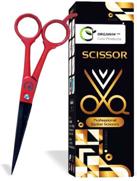 Organim care products Red Barber Hair Cutting Scissors 6" Inch Scissors Scissors