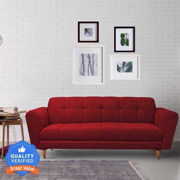 Seventh Heaven Milan, Chenille Molfino Fabric: 3 Year Warranty Fabric 3 Seater  Sofa