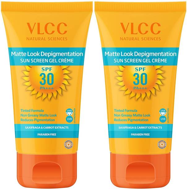VLCC Matte Look SPF 30 Sunscreen Gel Cream Combo Pack of 2 (50gm X 2) - SPF 30 PA+++