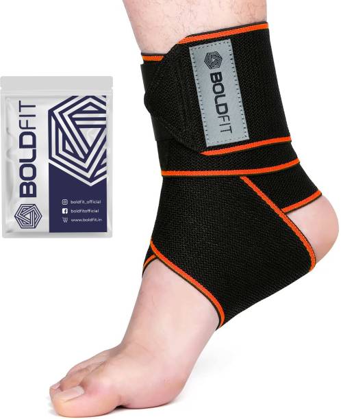 BOLDFIT Ankle Support For Pain Relief Ankle Wrap Grip Gym Brace Binder Cap bandage Strap Ankle Support