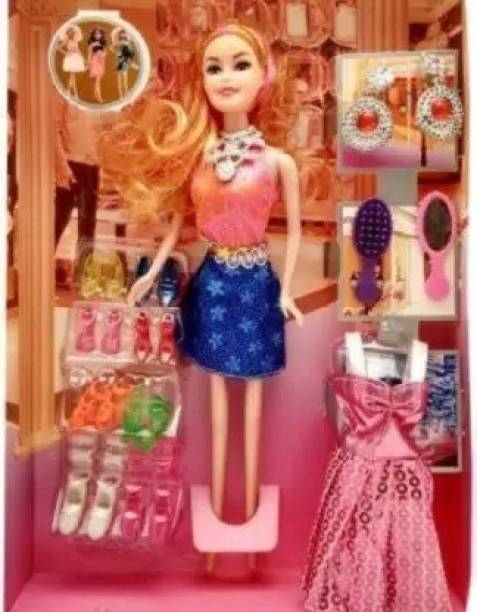 ARIZ COLLECTION barbie doll with doll house accessories
