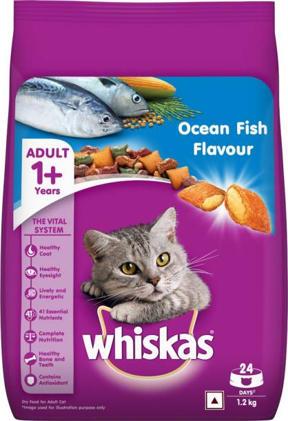 Whiskas (+1 year) Ocean Fish 1.2 kg Dry Adult Cat Food