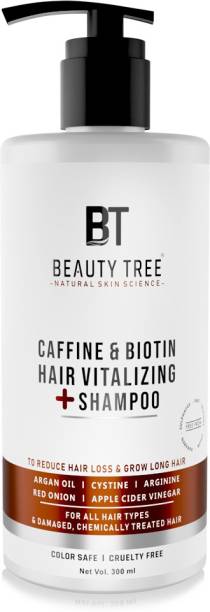 BEAUTY TREE Caffeine & Biotin Hair Vitalizing Shampoo to Strengthen chemically treated hairs