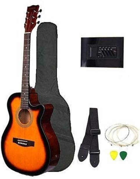 KADENCE Frontier series Q10 (Hand Rest) Sunburst Semi Acoustic Guitar Combo with Bag Acoustic Guitar Carbon Fibre Carbon Fibre