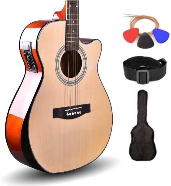 KADENCE Frontier Series Q10 (Hand Rest) Acoustic Guitar With Equalizer and Bag Acoustic Guitar Rosewood Carbon Fibre