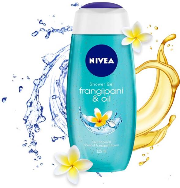NIVEA Body Wash, Frangipani & Oil Shower Gel, Pampering Care with Refreshing Scent of Frangipani Flower
