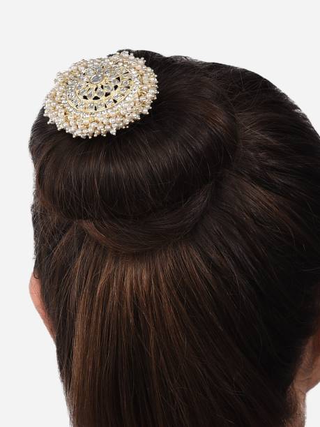 Zaveri Pearls Bridal Kundan Bun Pin Hair Pin