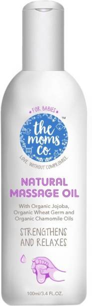 The Moms Co. Natural Massage Oil with 10 Essential Oil|Strengthen Bone & Muscles|Soothes Skin