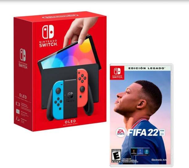 Nintendo Switch Oled Console 64 GB with FIFA 22
