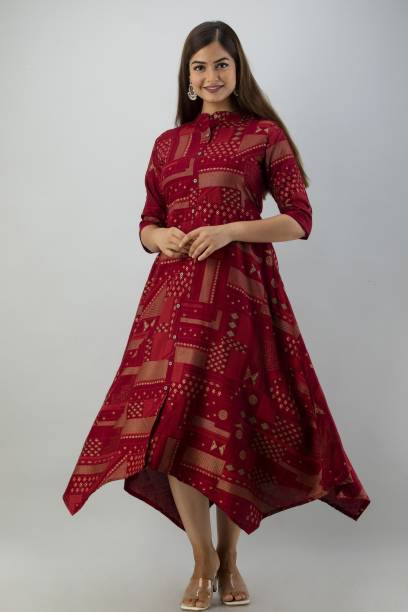 ANNU PARIDHAN Women Printed Ethnic Dress Kurta