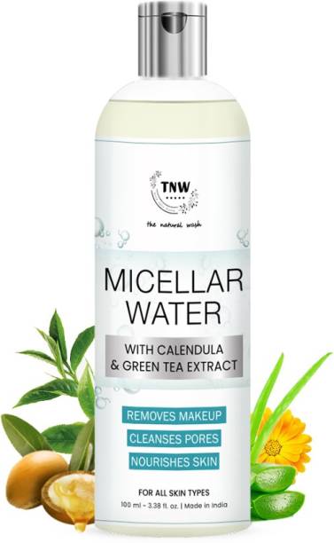 TNW - The Natural Wash Micellar Water with Calendula & Green Tea Extract |Removes Makeup|Cleanses Pores Makeup Remover