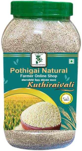 POTHIGAI NATURAL Traditional Kuthiraivali Rice 1kg|Barnyard millet|100% Natural(Pack of 1) Boiled Rice (Small Grain)