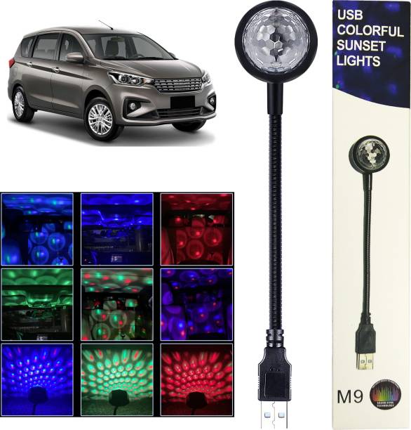 WRADER USB Operated Car Atmosphere Disco Light 7 Colors...