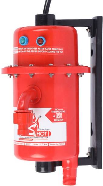 Mr.SHOT 1 L Instant Water Geyser (Mr.SHOT® CLASSIC AUTOMATIC, Red)