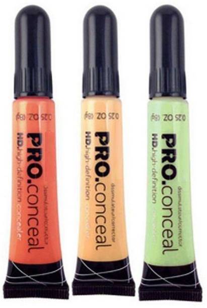 rezmay Beauty Conceal Me Correct PRO HD Liquid Concealer Fit for Girl Pack of 3 Concealer