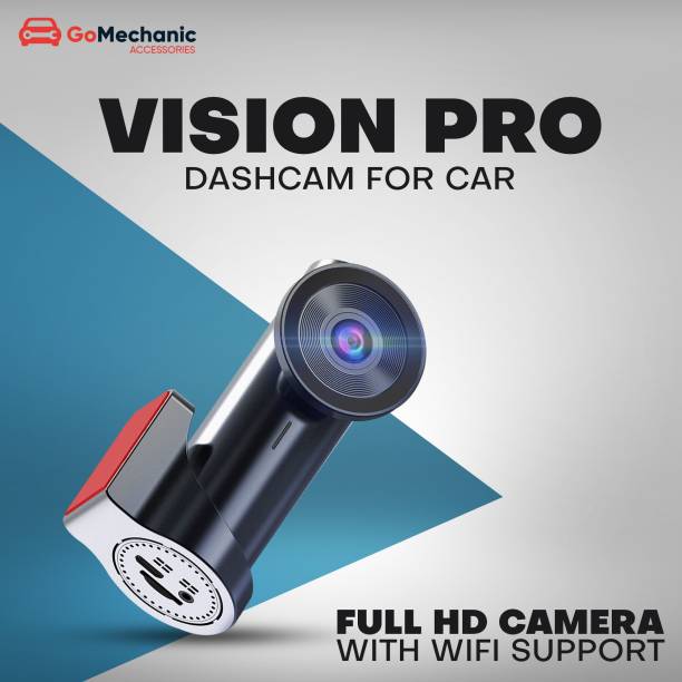 GoMechanic Vision Pro HD 1080 with 170° Wide Angle Car Dash Cam Vehicle Camera System