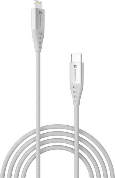 Portronics Lightning Cable 1 m Konnect L1 20W Type C to 8 Pin