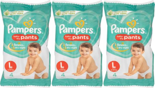 Pampers Baby-Dry Pants Diapers L - 4 - L