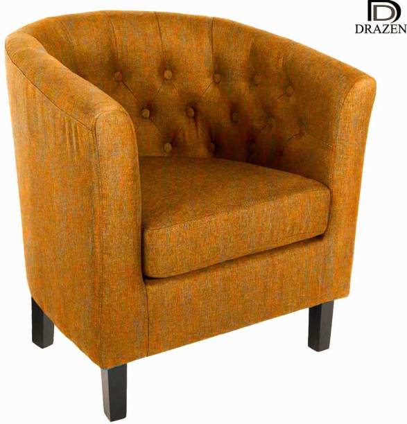 DRAZEN Fully Upholstered Sofa Cum Lounge Chair For Living Room, Waiting Room, Office | Fabric Living Room Chair