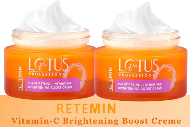 Lotus Professional Retemin Plant retinol + Vitamin C Brightening Boost Creme_50gm ( Pack of 2 )