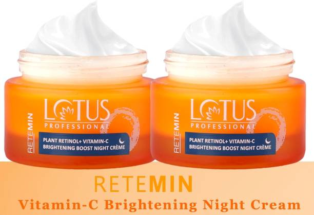 Lotus Professional Retemin Vitamin C Brightening Boost Night Creme _ 50g ( Pack of 2 )