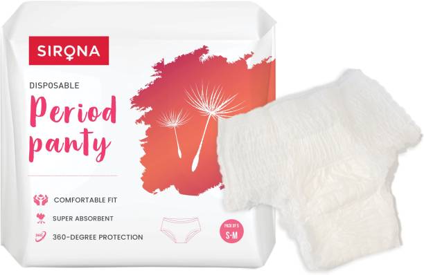 SIRONA Disposable Period Panties for Women (S-M) Pantyliner