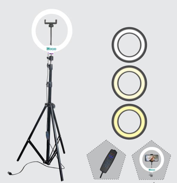 JAMMY ZONES 10 “ Ring light stand & Foldable tripod stand for you tube & Studio Tripod, Tripod Kit