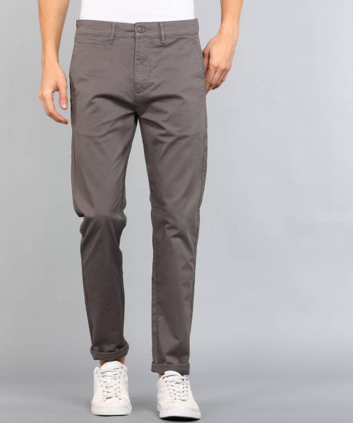 LEVI'S Slim Fit Men Grey Trousers