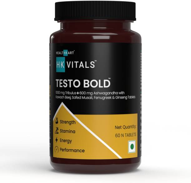 HEALTHKART HK Vitals Testo Bold, Testosterone Booster for Men, 60 Tablets