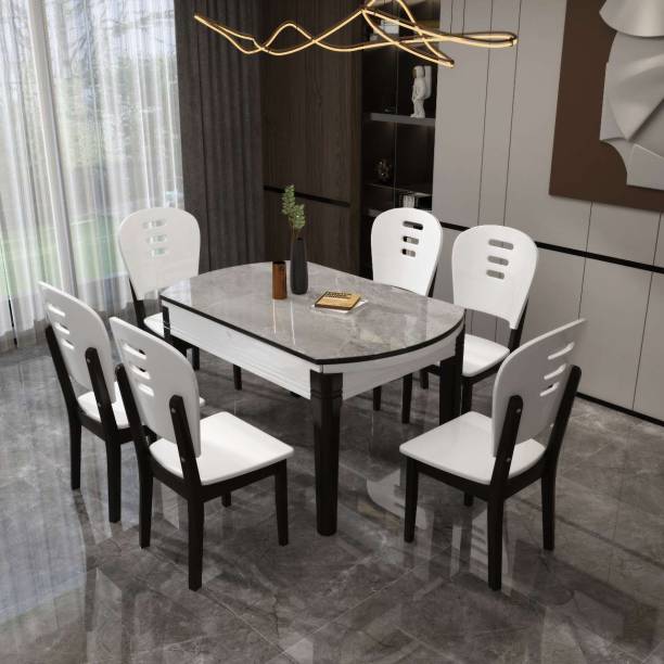 Extendable 6 Seater Dining Table, Round Table, Rectangular Table, Extendable Side boards Solid Wood 6 Seater Dining Table