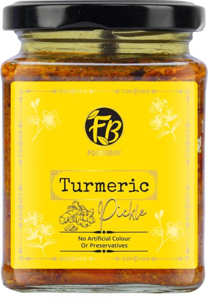 Foodsbay Homemade Organic Turmeric Pickle | Organic Pickle | Haldi Ka achar Turmeric Pickle