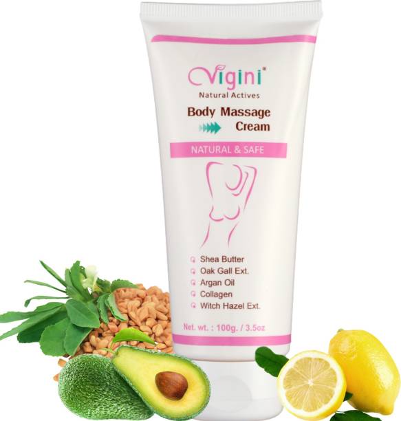 Vigini Body Toner Massage Oil Cream Sulphate Free No Colors Or Fragrance Non Staining Women