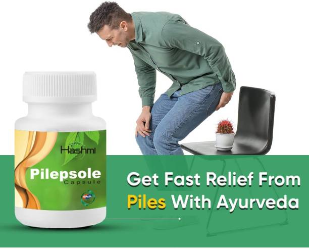 Hashmi Pilesole Relief Pack Piles Care & Constipation Relief Pack of 60Caps