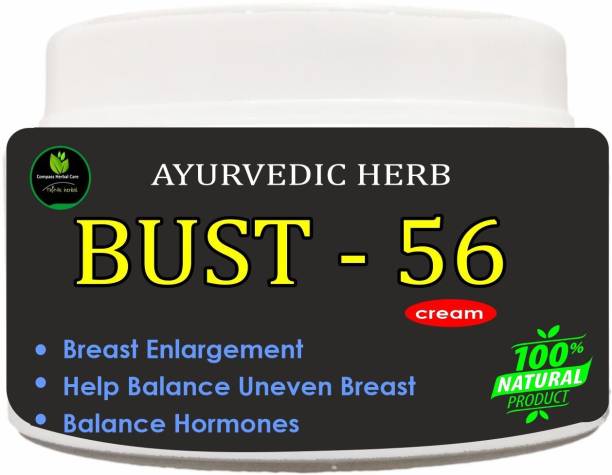 compass herbal BUST-56 Ayurvedic Cream for Women & Girls, Pack of 1, 50 g pack, No side Effects