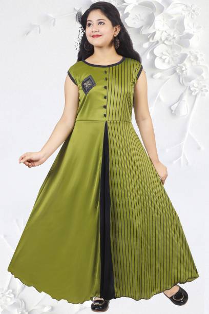 KAARIGARI Girls Maxi/Full Length Party Dress