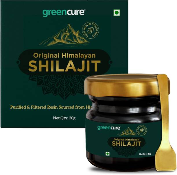 GREEN CURE Original Himalayan Shilajit Resin-20g, Natural Stamina Booster,Tested for Purity