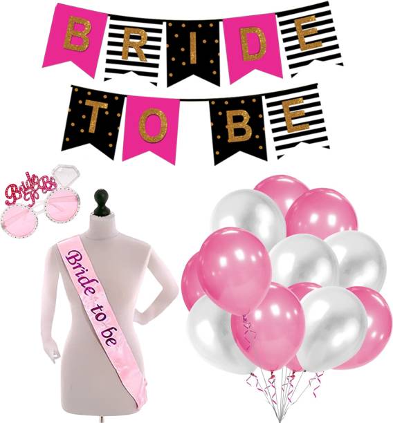 Miss & Chief Bride To Be Props And Decoration, Bridal Shower Decorations Set - Pack Of 23