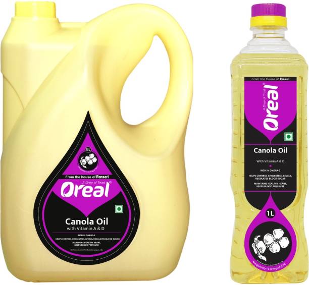Oreal CANOLA OIL 5+1Ltr Canola Oil Can