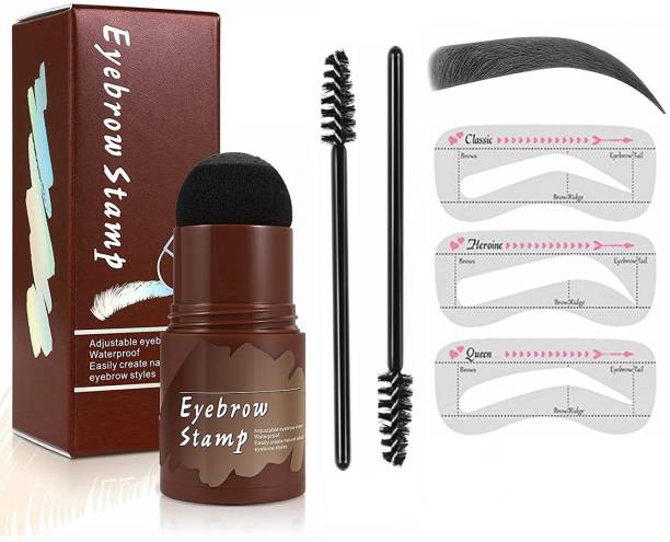 Huda Girl Beauty Eyebrow Makeup Kit - Eyebrow Stamper + 3Pcs Stencil + 2Pcs Brush 6 g