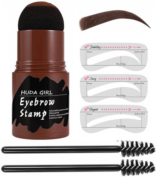 Huda Girl BEAUTY Waterproof Eyebrow Enhancer Color Eyebrow Stamper Kit Eye Makeup Stencils 6 g