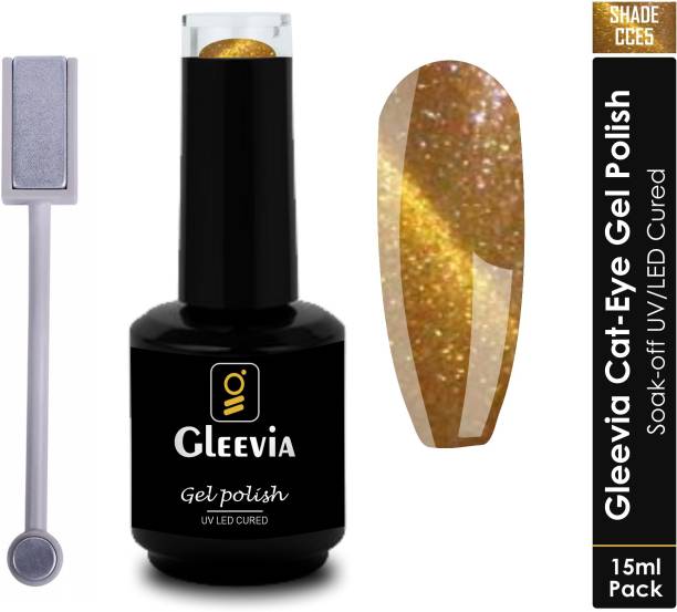 Gleevia CatEye UV Gel Polish|Magnetic Gel Polish for Professionals CCE5 15ml Combo Pack