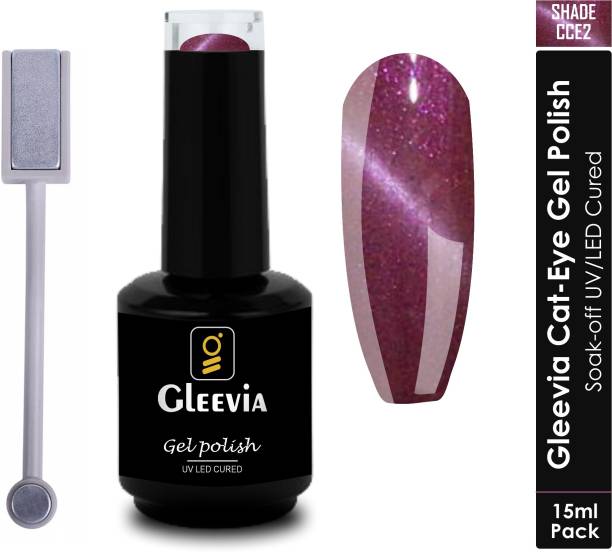 Gleevia CatEye UV Gel Polish|Magnetic Gel Polish for Professionals CCE2 15ml Combo Pack