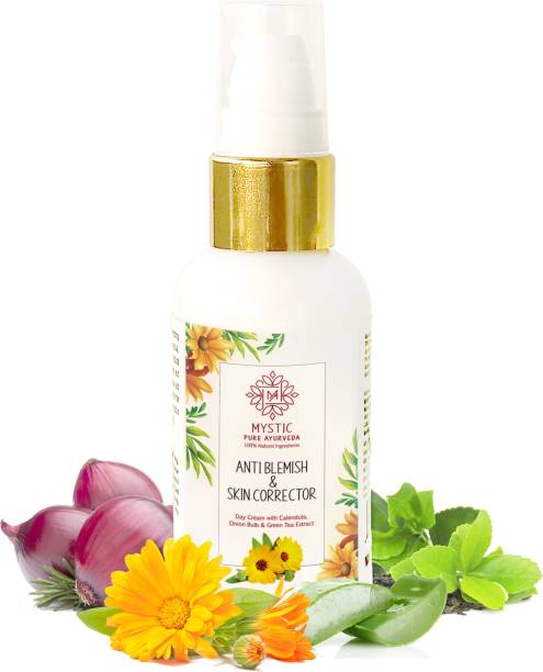 Mystic pure ayurveda Anti Blemish & Skin Corrector Cream with Calendula, Green tea, Onion -