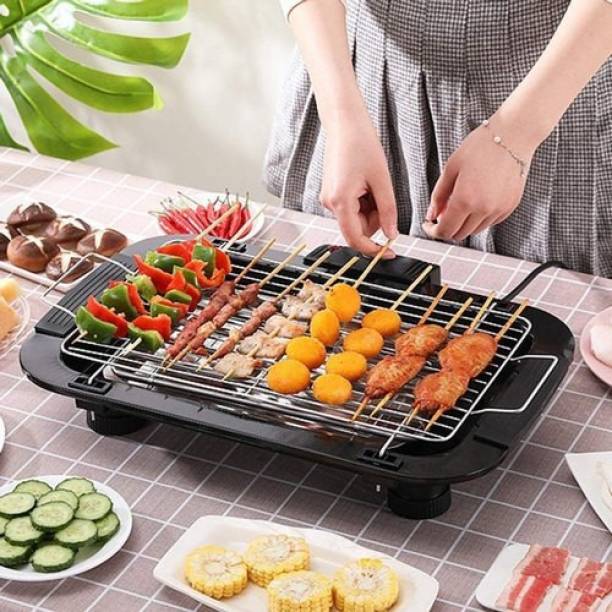 Life Hacks Portable Tabletop Master BBQ barbecue Smokeless Indoor Outdoor Electric Grill