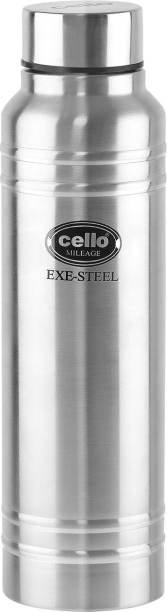 cello Mileage Stainless Steel Bottle, 1000ml, Silver 1000 ml Bottle