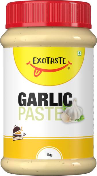 EXOTASTE Garlic Paste for Cooking/Natural Processed Non-Preservatives 1 Kg Lahsun Chutney