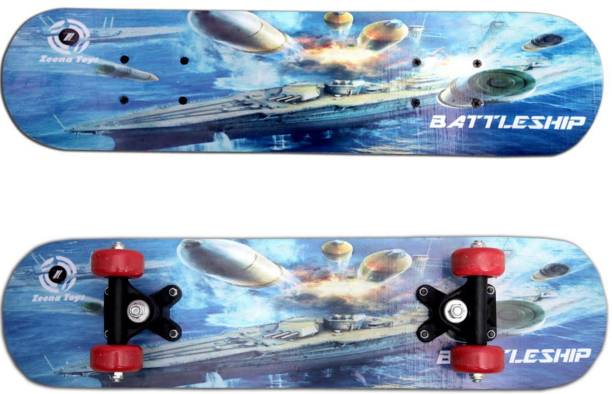 InsideHome Battleship Wood 17 inch x 5 inch Skateboard