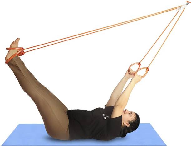 VERNIE POCKET GYM ROPE Abdominal Exercise Rope YOGA ROPE(Orange) Freestyle Skipping Rope