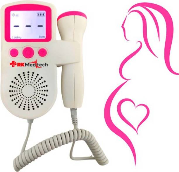RKS Pink Fetal Doppler Heart Rate Monitor With Speaker Pink Fetal Doppler