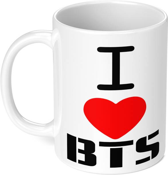 TrendoPrint NW-05 BTS Printed Coffee Mug 350ml Gift for Kids Boys Girls & Friends Mug  Set